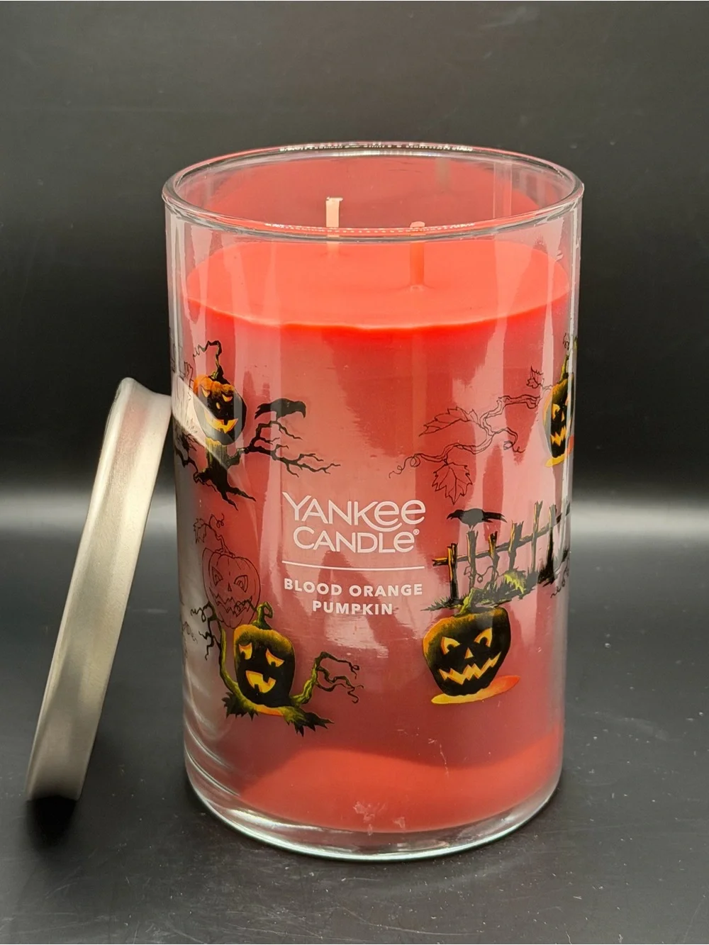 Yankee Candle Blood Orange Pumpkin Large Tumbler Candle - 20 OZ Orange Red